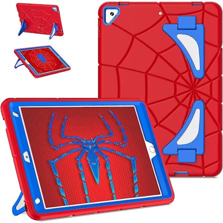 Barnfodral för iPad 9:e generationen, iPad 8:e/7:e generationens fodral, för iPad 10.2 fodral med robust stativ, tåligt stöttåligt iPad 10.2 fodral