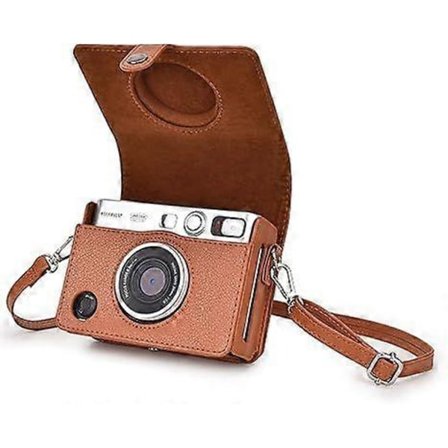 Vintage PU Läder Skyddsfodral för Instax Mini EVO Instant Kamera - Brun