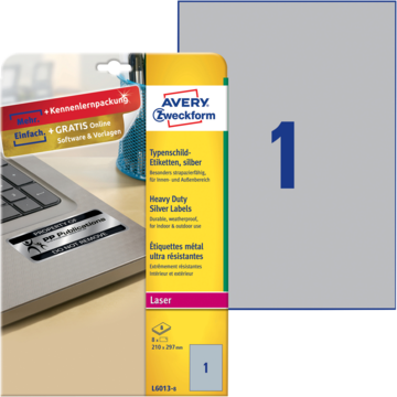 Avery Etikett 210x297 mm