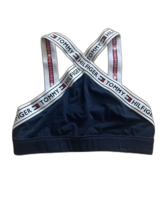 Mörkblå linnetopp Tommy Hilfiger