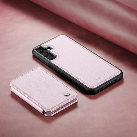 (Samsung A23 4G/5G:lle) 2-in-1 PU-nahkainen puhelinkotelo magneettisella korttipidikkeellä ja jalustalla, iskuja vaimentava ja pudotustestattu