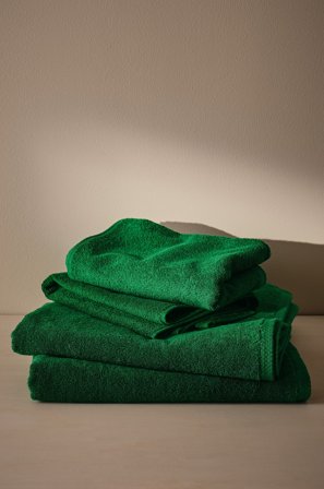 Jotex - Håndklesett 4-pakning Grønn - DARCY - Kjøp Håndklær hos Jotex