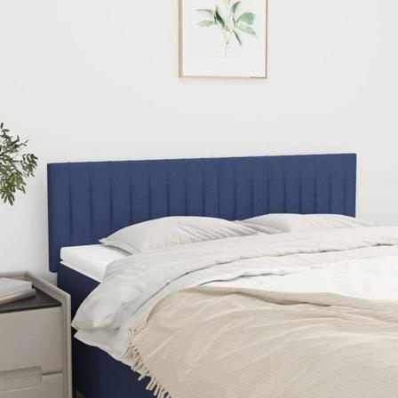 Vidaxl Huvudgavlar 2 St Blå 72x5x78/88 Cm Tyg Blå