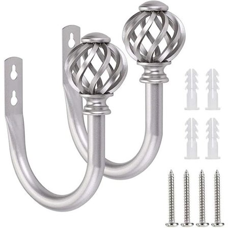 2 gardinknyt - krokar - fästen - upphängningar - stöd för