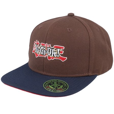 Yu-Gi-Oh! - Braun Snapback Cap - Yu-gi-oh Color Logo Brown/Navy/Red Snapback - Yu-Gi-Oh @ Hatstore