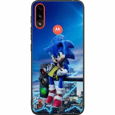 Motorola Moto E7 Power Svart Skal Sonic The Hedgehog