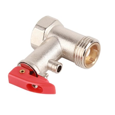 1. sikkerhedsventil Vandvarmer Trykaflastningskontrol Messing Nikkelbelagt 0,9 MPa G1/2in