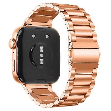 Kompatibelt för Huawei Watch Fit 3 Klockarmband Tre-Pärl Rostfritt Stål Armband (LGL)