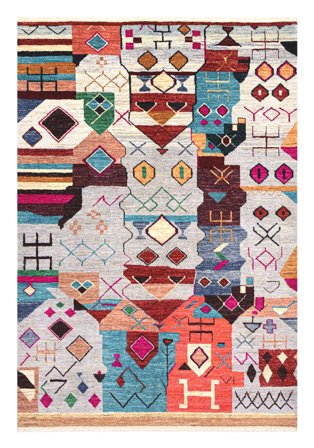 Noué À La Main Moroccan Berber - Afghanistan 203X292 Tapis De Laine