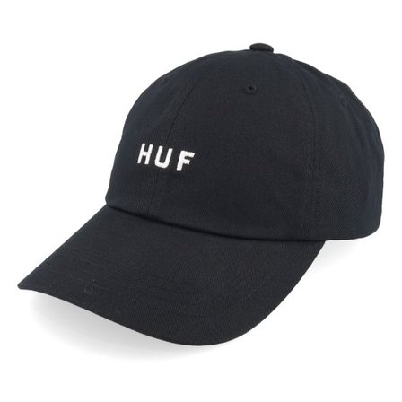 HUF - Svart unconstructed Keps - Huf Set Og Cv Hat Black Dad Cap @ Hatstore