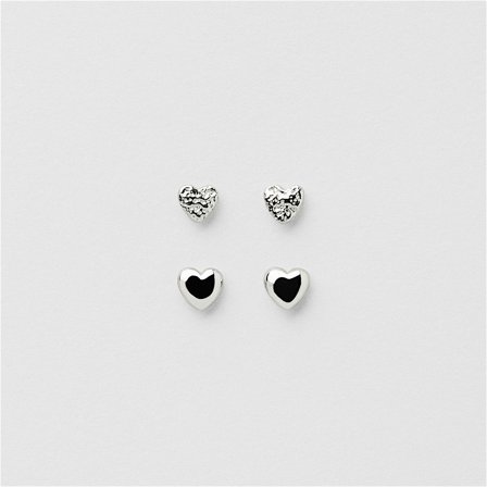 Valentina Heart Studs Multipack - Sterling silver - Safira