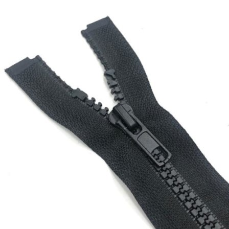 1 st delad dragkedja 70 cm - Svart - DIY Svart