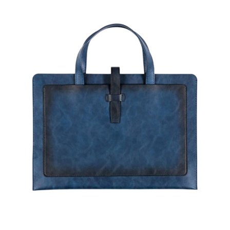 Handhållen fil mapp förvaringsväska Läder fil mapp Laptop Sleeve Dokumentväska