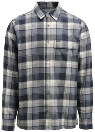 Lundhags Järpen Plaid Flannel Shirt Unisex paita, Dark Sky blue