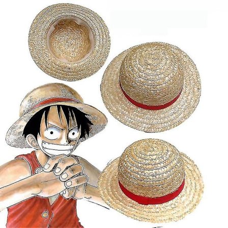 One Piece Luffy Cosplay Olkihattu(35cm)
