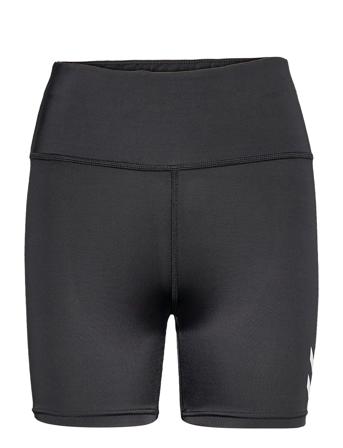Hmlte Tola Hw Tight Shorts Running/training Tights Svart Hummel