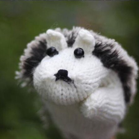 Igelkottsformade fingerlösa tjocka vantar för damer - XT