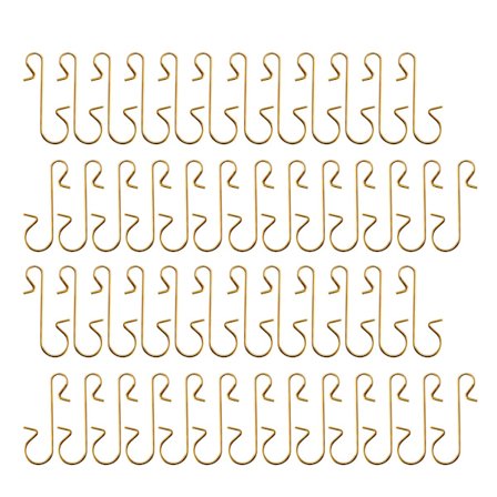 S-formade metallkrokar 50 st för julgranskula hängande prydnadstillbehör