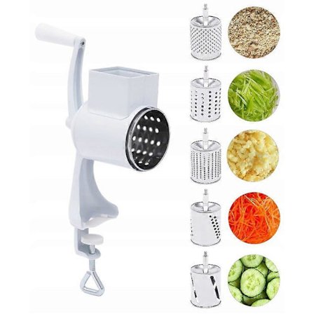 Manuel maskine til rivning af kartofler og grøntsager