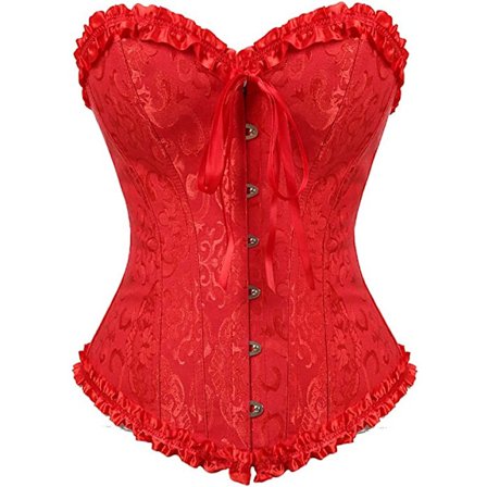 Kvinners Sexy Blomsterkorsett med Snøring i Ryggen - Lingeri Bustier