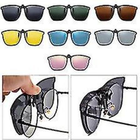 Uv400 ultralette polariserede solbriller med klips til mænd Kvinder Unisex fotokromiske bilførerbriller Green