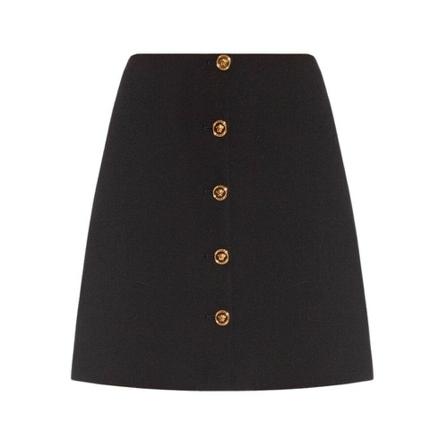 Versace Short wool Nederdel Sort, Dame