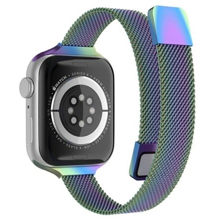 Apple Watch (45 mm) milanesiskt klockarmband i rostfritt stål - Flerfärgad