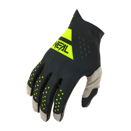 Guanti Cross O'Neal Pin It Slip On Nero/Giallo Neon XL