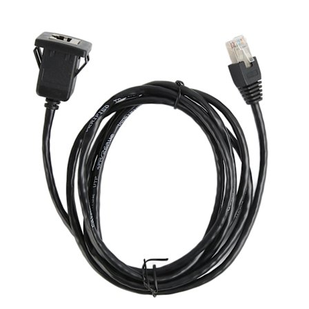 Cat5e Infälld Kabel Universal Cat5e 100M Hane till Hona Ethernet Nätverk Panelmontering Förlängningskabel