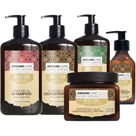 Ritual Ricin - Arganicare - Alla hårtyper - Återfuktar och när - Stimulerar tillväxten