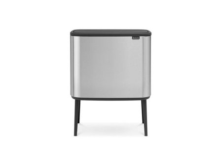 BRABANTIA Papperskorg Bo Touch Bin 3x11L Matt Stål - Lyreco - Städ och hygien - Avfallshantering och källsortering - Papperskorgar