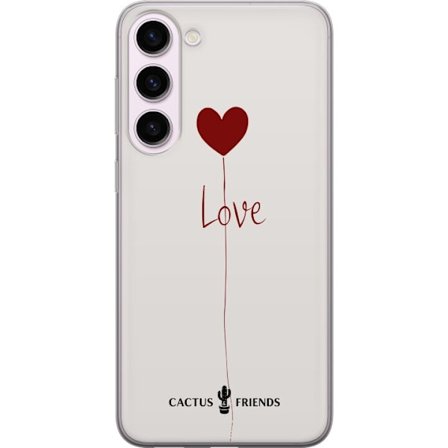 Yhteensopiva Puhelinkuori Samsung Samsung Galaxy S23+ Cactus and Friends - Love Balloon Minimal