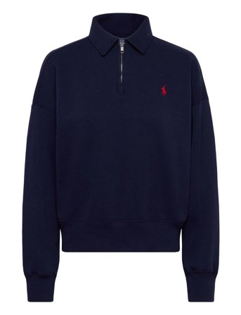 Polo Ralph Lauren Fleece Quarter-Zip - Navy - L