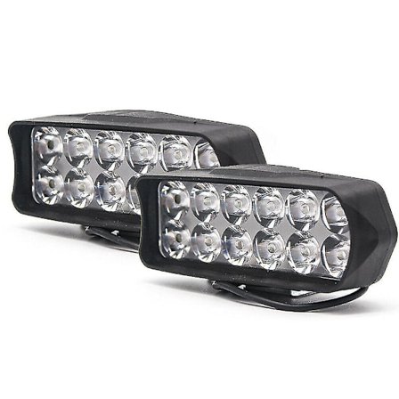 2 pakker Otte Led Motorcykel Motorcykel Forlygte Tåge Spot Lys Pære & Afbryder