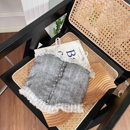 Blommiga Camisole Linne i spets FÄRG 3 FÄRG 3