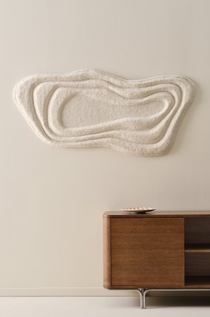 Jotex - Veggpynt 70x150 Cm Natural Off White Wool - FLOWIE - Kjøp Veggdekor hos Jotex