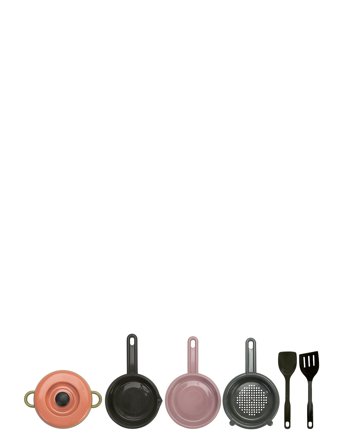 Green Bean Pot-Sieve-Pan 7 Pcs Patterned Dantoy