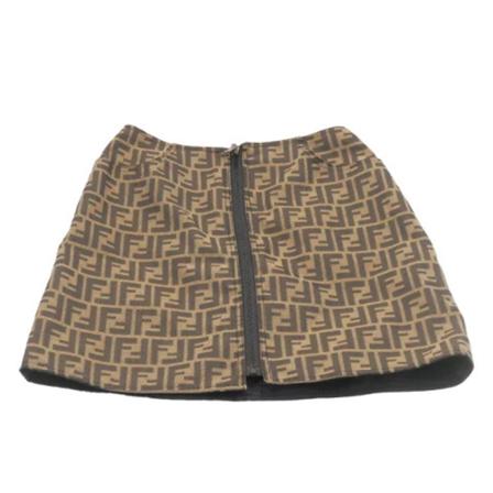 Fendi Vintage Pre-owned Nylon bottoms Brun, Dame Vintage Nederdele