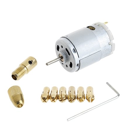 Ny Mini Mirco Elektrisk PCB Motor Borr Press Borrbitar Verktyg Twist Drill 12V