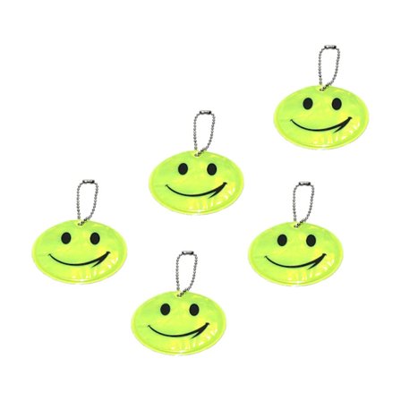 Reflex - Familiepakke - Smiley - 5 stk - Gul