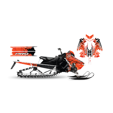 Dekalkit SweTown Cracks Oransje - Polaris Axys 800 SKS 146 2018-2020