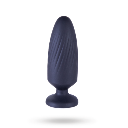 NMC: G-Stuck Silicone Butt Plug Metallic Black