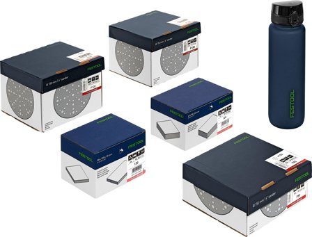 Festool Granat Super Pack D150 Slippapperssats, Maskintillbehör & förbrukning