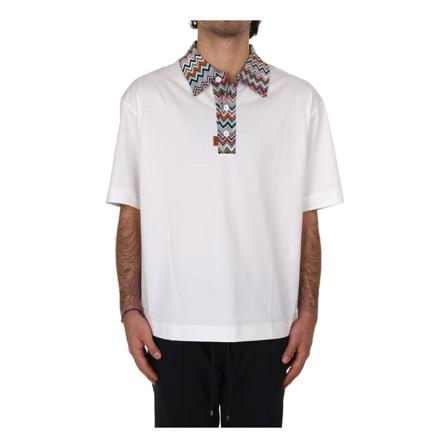 Missoni Polo Shirts Hvid, Herre