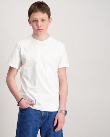 Calvin Klein MONO MINI BADGE REG T-SHIRT Valkoinen T-paidat Pojat - Kids Brand Store