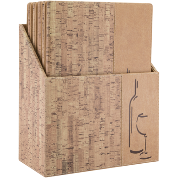 Menyhållare 10st + Box Securit A4