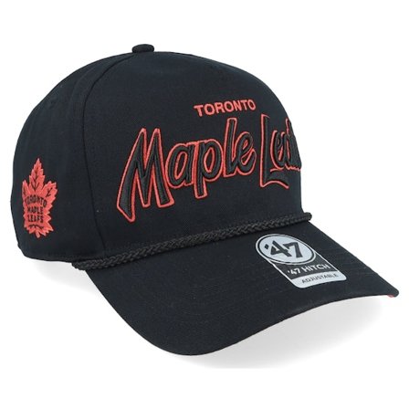 47 Brand - NHL Svart adjustable Caps - Hatstore Exclusive x Toronto Maple Leafs Crosstown Script T Black Adjustable @ Hatstore