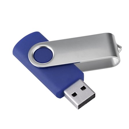 Roterbar USB 2.0-minne med godisfärger, tummenhet, flash-enhet, U-skiva (blå 16 GB)