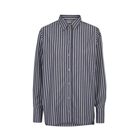 Basic Apparel Merrigold Shirt Gots Blå, Dame Skjorter