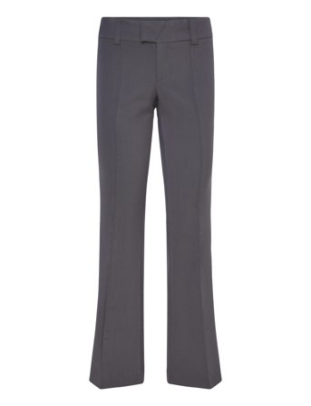 Gina Tricot Low Waist Bootcut Trousers - Grey - 42